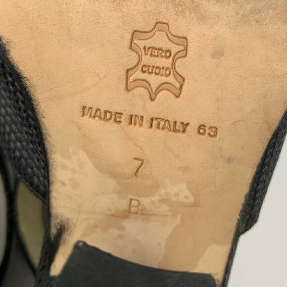 Paloma heels 7 Italian leather snakeskin print - Picture 7 of 12